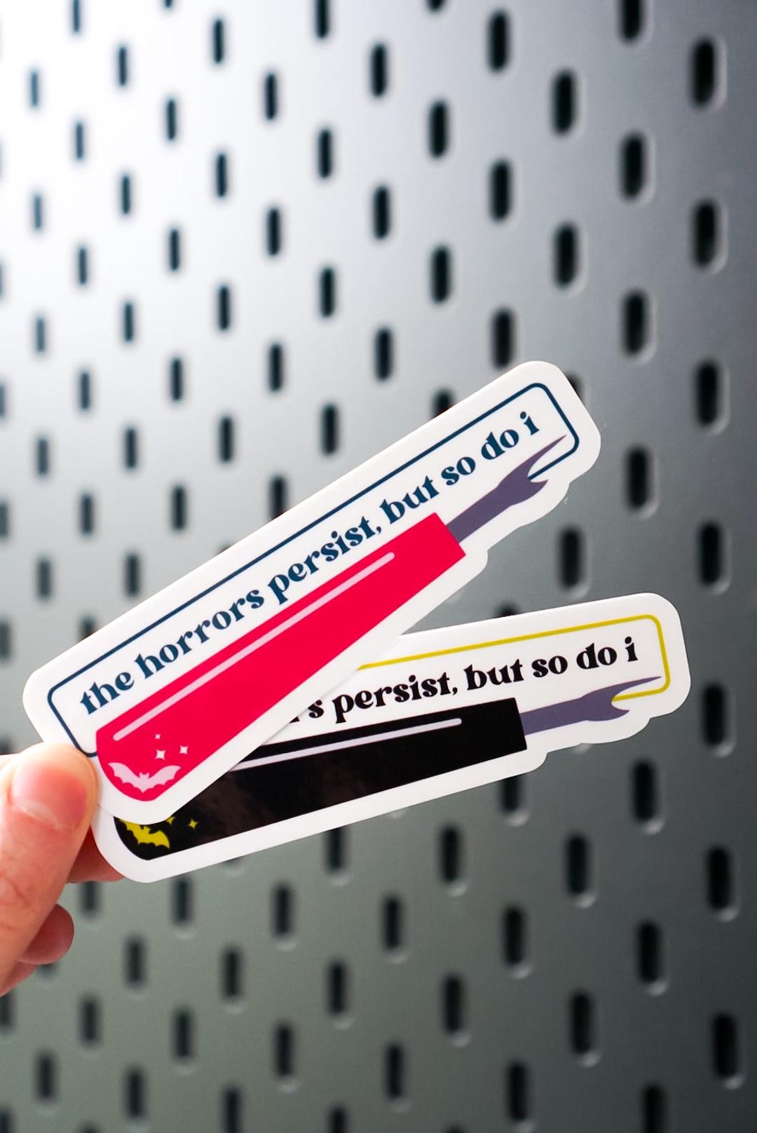 Se Ripper Navy Sticker Seam Ripper Sticker - the Horrors Persist but so Do I - Funny Sewing ...