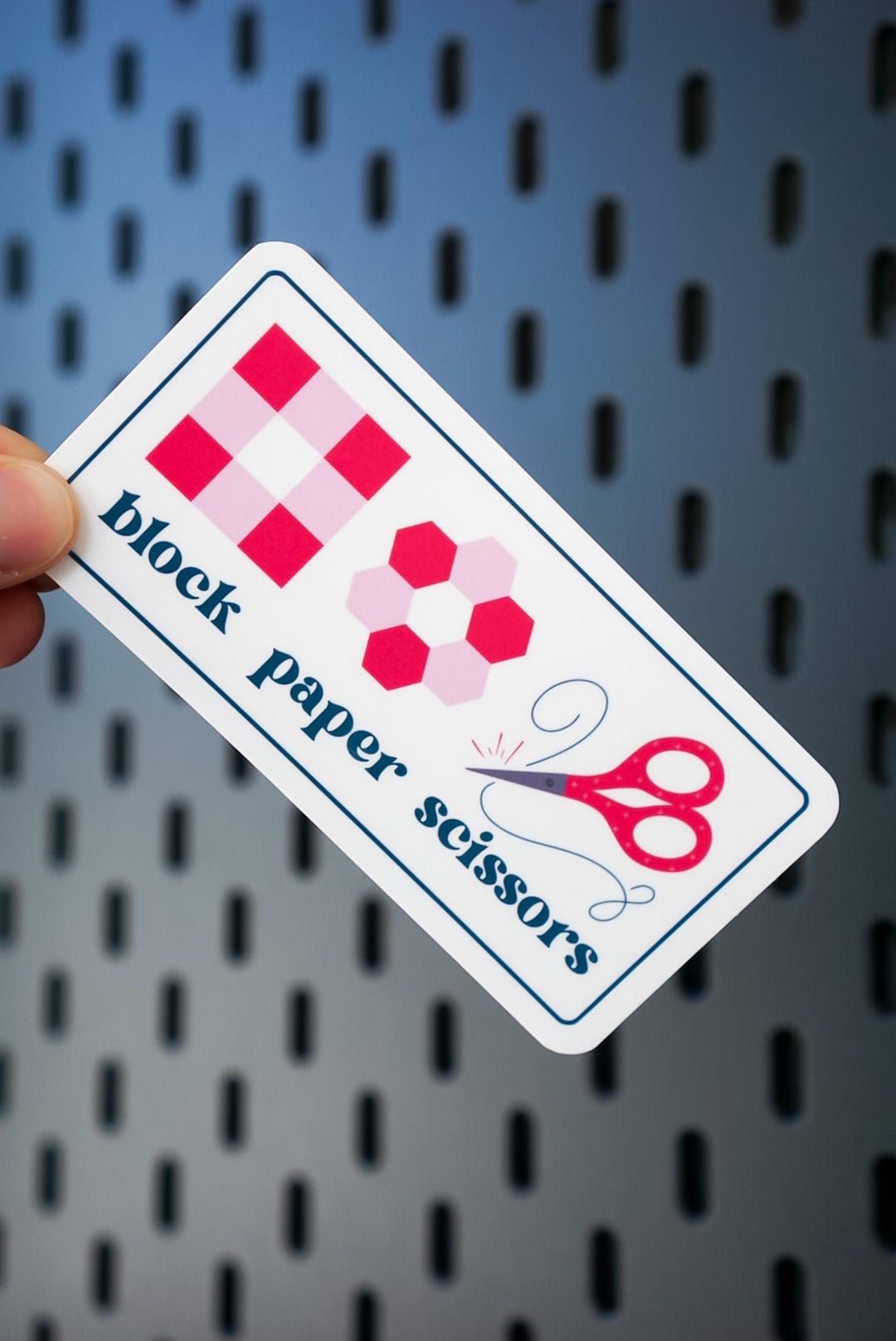 Cutter Block Sticker Block Paper Scissors Sticker - Funny Quilting Sticker for Quilters and ...