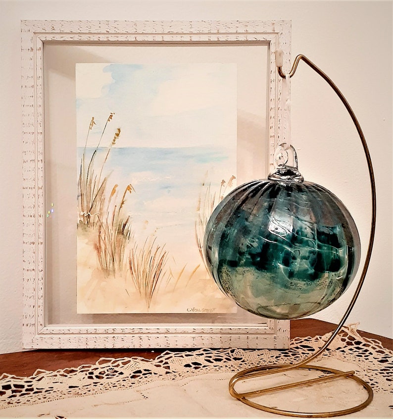 Seagrass Beach Scene Watercolor Art Print Beach Life Wall Art Etsy