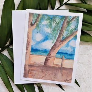 Set di biglietti da visita per le vacanze al mare - 8 biglietti da visita con stampa artistica giclée e buste