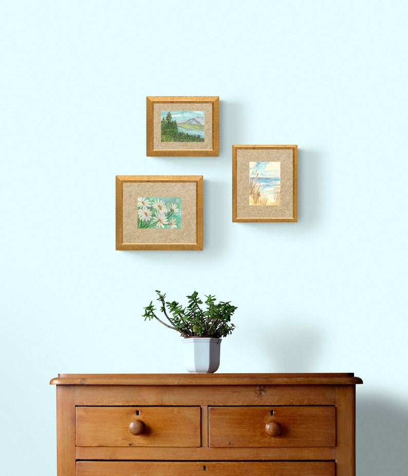 Seagrass Beach Scene Watercolor Art Print Beach Life Wall Art Etsy