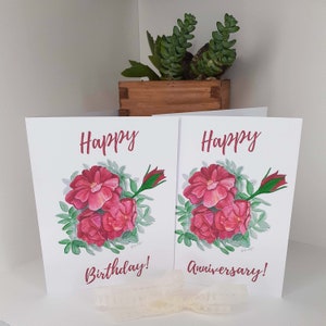 Cartão de aniversário de romance moderno - cartão comemorativo