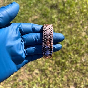 Handmade-Custom-fit Welded copper cuff bracelet