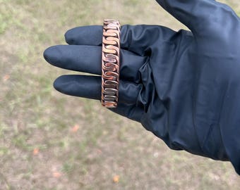Bracelet manchette soudé fait main sur mesure avec choix de matériaux