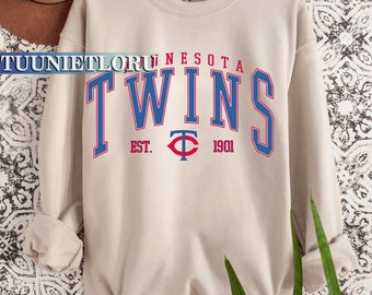 Vintage Minnesota Twin EST 1901 Baseball Crewneck Sweatshirt - Family Gift  Ideas That Everyone Will Enjoy