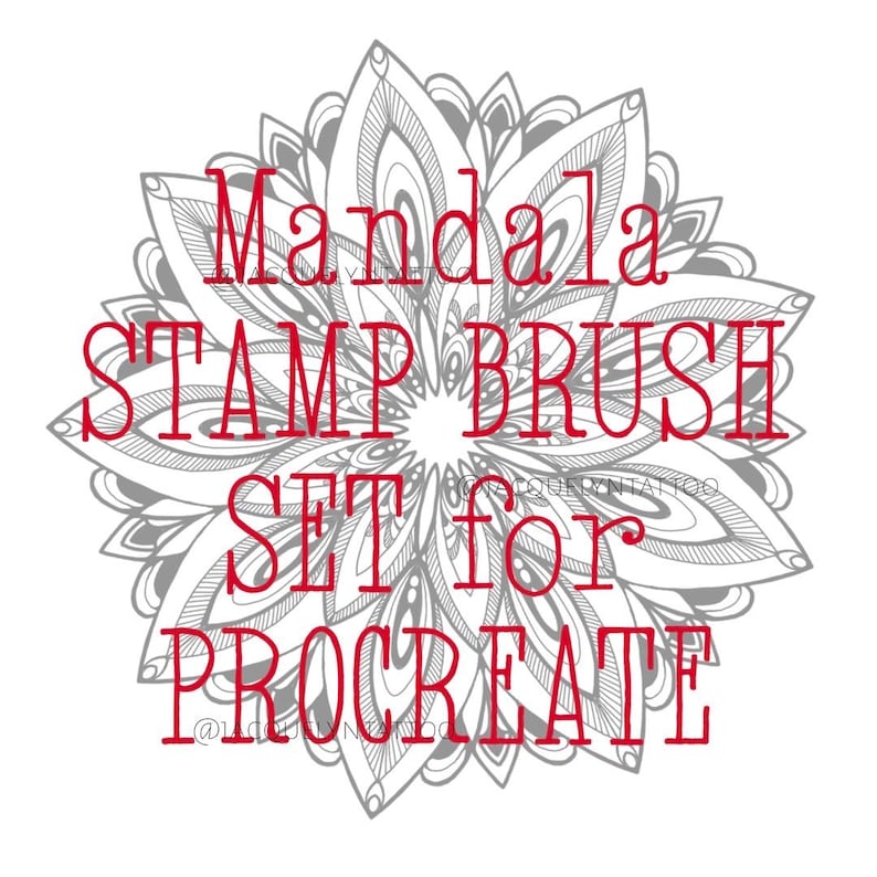 Mandala Stamp Brushes for Procreate: Tattoo Art Designs (digital ...