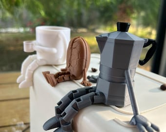 Coffee Bar Decor, Coffee Lovers Gift, Mini Figurines for Kitchen Decor