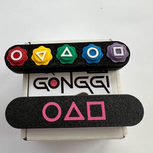 10 colors Weighted Gonggi Game with Steel Balls & Portable Storage Box, Korean Game,  Weighted Stones Gon gi, Jacks game