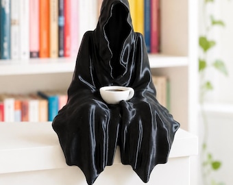 ACOTAR Inspired Suriel Figurine, Fantasy Bookshelf Decor, Book Lover Gift, Gothic Reading Nook Decor
