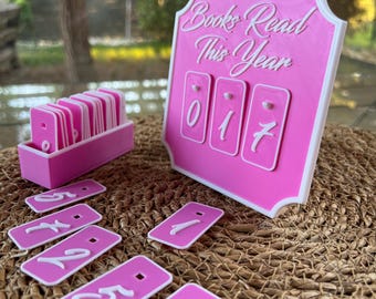 Books Read This Year Tracker – Reading Goal Counter for Bookworm-Book Lovers Gifts