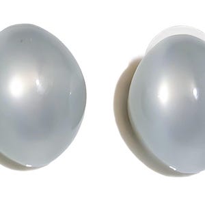 Vintage pastellblå tonade ovala halvklotörhängen