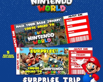 Super Nintendo World Surprise Trip Reveal-tickets: Mario Bros (digitale download)