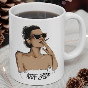 Turkish Drama Fan Seyran Korhan &quot;Antep Fistik&quot; Ceramic Minimalist Coffee Mug, Best Gift For Her, Dizi Lover, Tea Cup for Turks, Turkey Gifts
