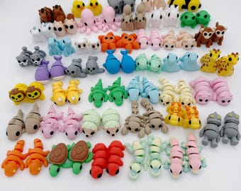 3D Printed Articulated Animal Keychain: Hinged Mini Pet Charm