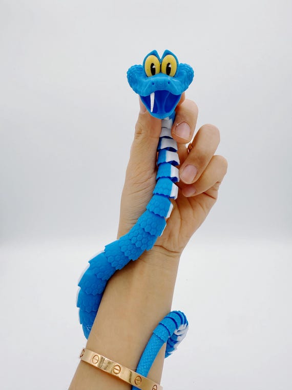 3D Printed Articulated Zootopia2 Gary Snake – Articulated Cartoon