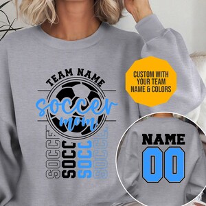 Custom Soccer mom Shirt, School Spirit Wear, Team Spirit Wear, Spirit wear Shirt Soccer Hoodie, Team Soccer Sweatshirt, Soccer Mom Shirt