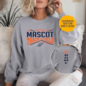 Custom Track mom Shirt, School Spirit Wear, Track Sweatshirt, Track & Field Hoodie, Team Track Sweatshirt, Track and Field shirt, Track Tee