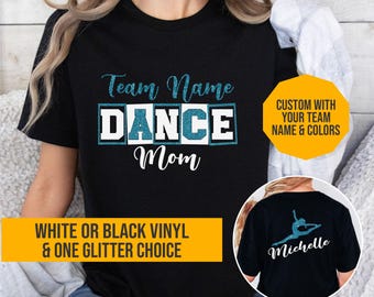 Custom Glitter Dance Mom Shirt, Dance Mom Hoodie, Proud Dance Mom Shirt Custom Dance Team Shirt, Proud Dance Parent, Dance Mom Sweatshirt,