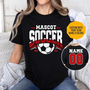 Custom Soccer mom Shirt, School Spirit Wear, Team Spirit Wear, Spirit wear Shirt Soccer Hoodie, Team Soccer Sweatshirt, Soccer Mom Shirt