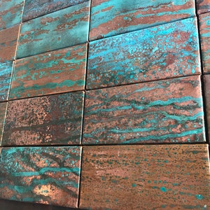 Copper Rain 3”x6” Subway Tiles for Kitchen Wall Backsplash Splashback
