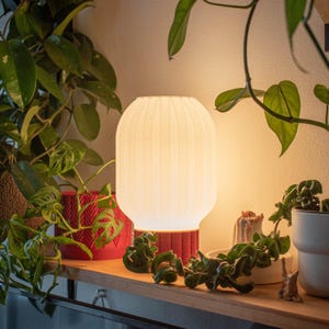 Beané White – 3D Printed Lamp with Warm Light & Modern Design