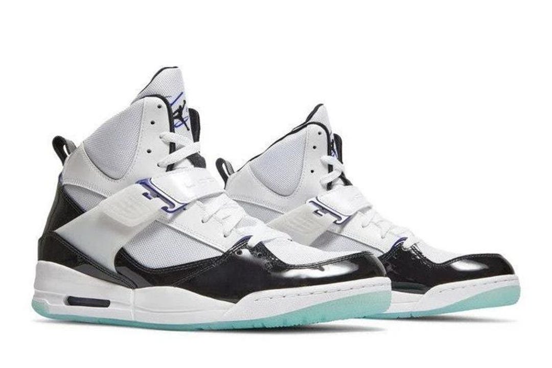 エアージョーダンFLIGHT45HIGH Jordan Flight 45 High Concord Basketball Sneaker Shoe US 8 With