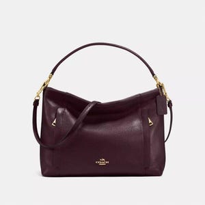Coach Scout Hobo Große Tasche Geldbörse Crossbody Top Griff Schulter Ochsenblut weinrot