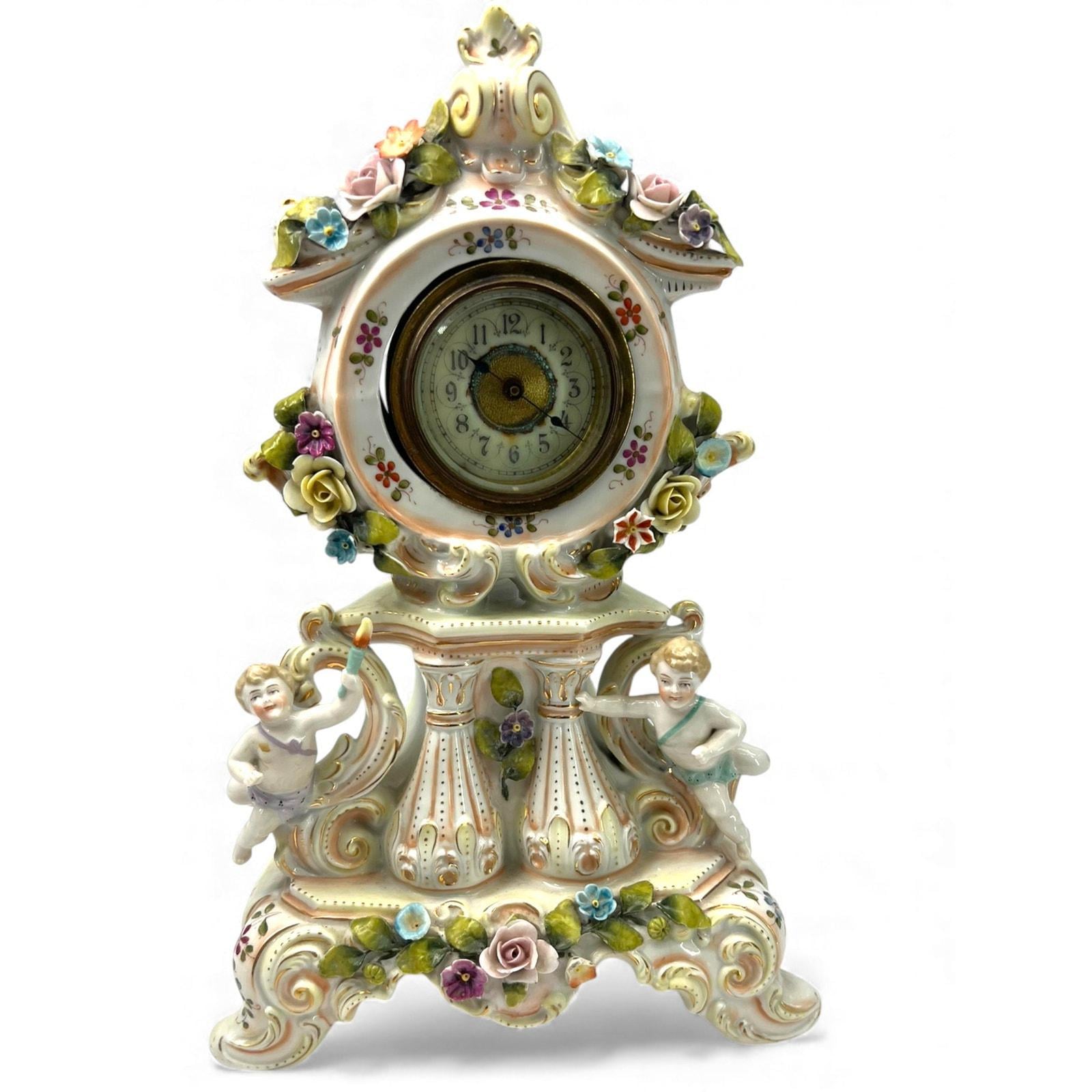 Dresden Porcelain Clock - Etsy