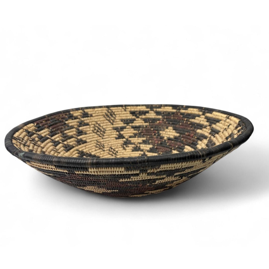South Africa Zulu Isiquabetho Basket Traditional Handwoven Bowl Artisan ...