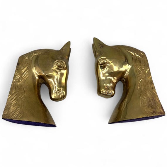 ビンテージ 真鍮製 馬二頭 【公式通販】