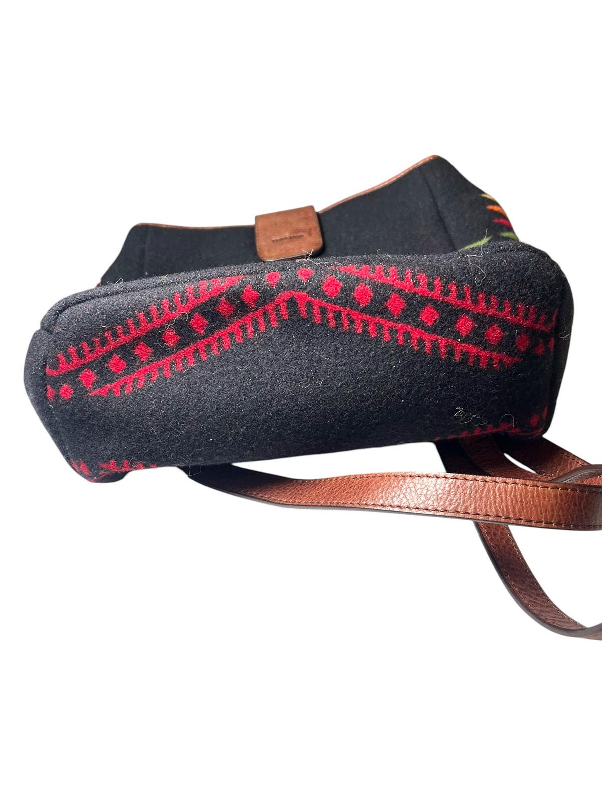 Pendleton Aztec Southwestern Black Backpack With Leather 