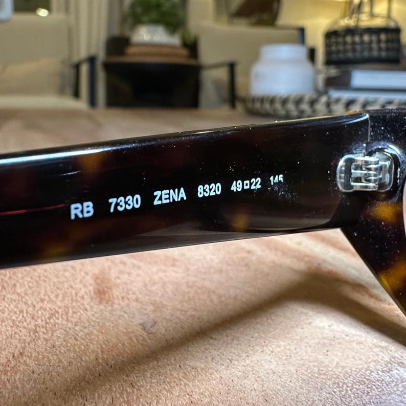 RAY-BAN Eyeglasses RB 7330 Zena 8320 49-22 145 Dark Havana Tortoise Frames image 6