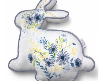 Lillian August Home Bunny Throw Pillow Decor Embroidered Stuffed  Easter Spring