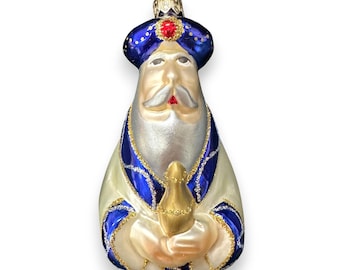 Hallmark VINTAGE '98 Blown Glass Gift For A King Frankincense Christmas Ornament