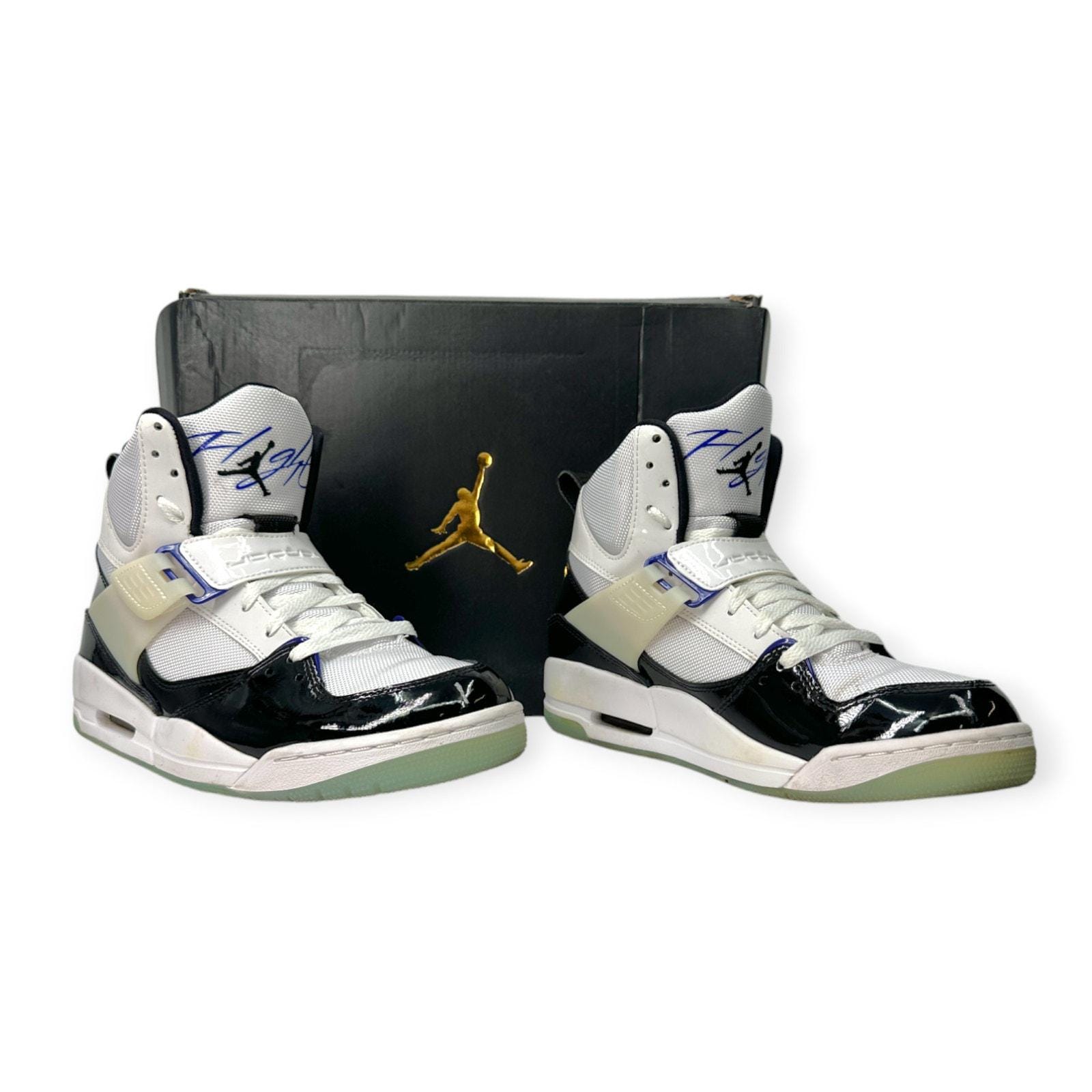 Jordan Flight 45 High Concord Basketball Sneaker Shoe US 8 With 