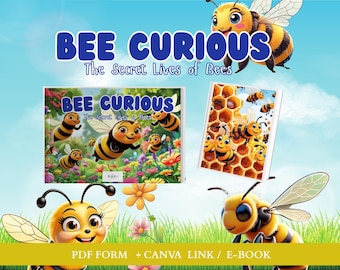 Children&#39;s E-book, Secret Lives of Bees, Kids Adventure Learning, Fun Stories, PDF Download, School Aged Readers, Special Ed Learning Book