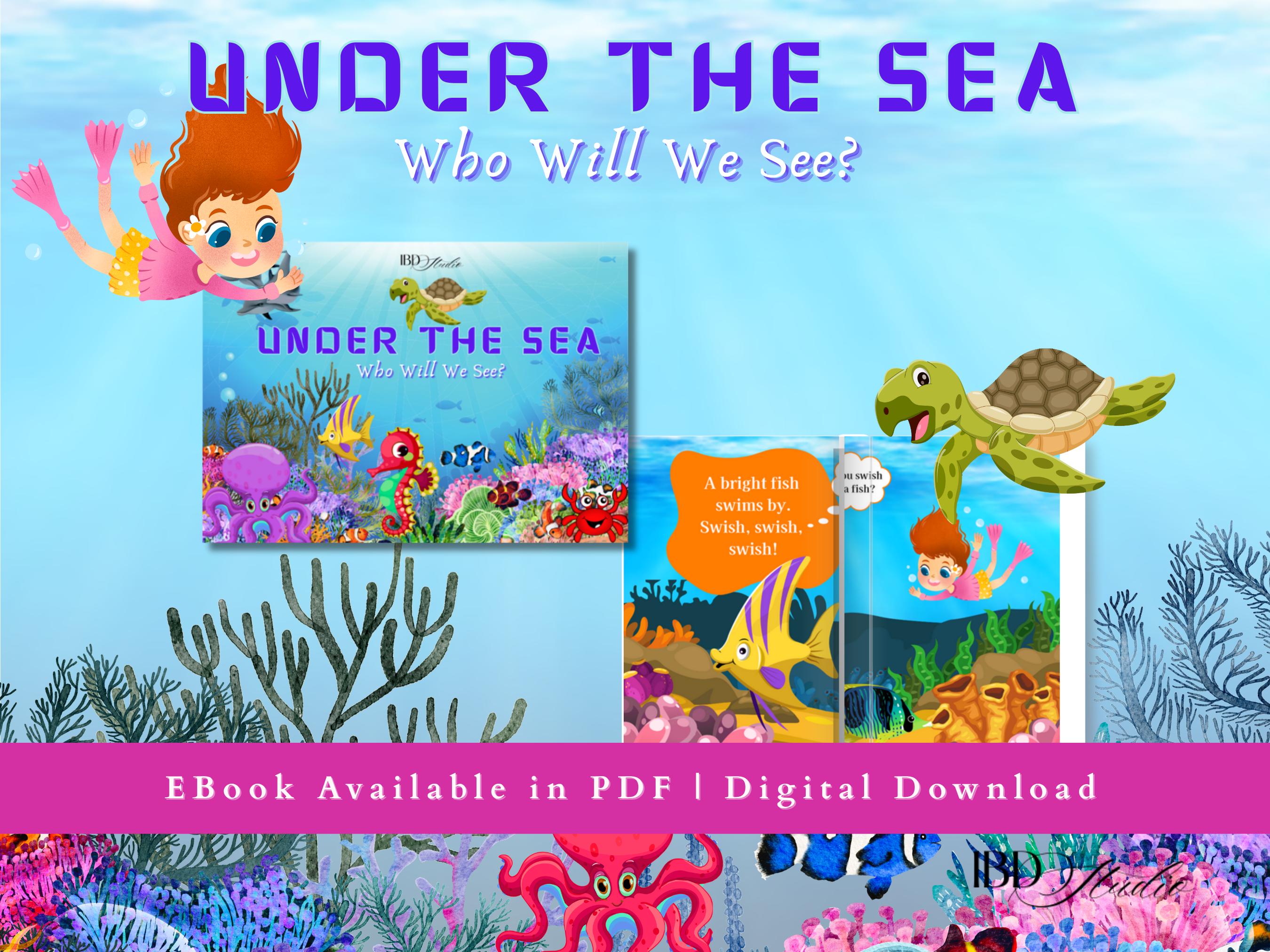 Under The Sea Adventures, Childrens Stories, Classroom Activities, Homeschool Learners, Fun Books, Picture book, Sea Creatures, PDF eBook