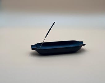 Vintage Wood Incense Burner Ash Catcher Minimalist Meditation Home Decor Modern Zen Incense Holder