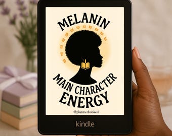 Black Girl Kindle Lock Screen, Kindle Colorsoft and Kindle Paperwhite Screen Saver, Kindle Scribe Kindle Basic Wallpaper, Digital Download