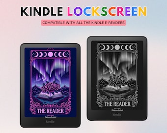 Bundle Tarot avec écran verrouillé Kindle, Kindle Paperwhite, Kindle Colorsoft, économiseur d'écran téléchargeable, papier peint liseuse, téléchargement numérique personnalisé
