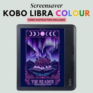 Kobo Libra Colour Wallpaper, Kobo Screensaver, Digital Download Screensavers, Lock Screen Designs for Kobo Clara Accessories