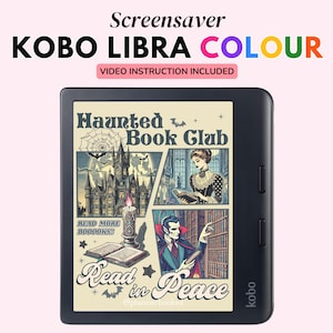 Kobo Waage in Farbe, Kobo Kindle Bildschirmschoner, Kobo Kindle Sperrbildschirm, Born to Print Gebundener Kobo Bildschirmschoner, In my Reader Era