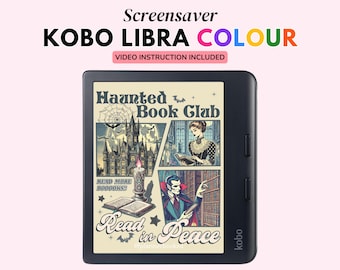 Kobo Libra Colour, Kobo Kindle Screensaver, Kobo Kindle Lock Screen, Born to Read Forced to Work Kobo Screensaver, In my Reader Era