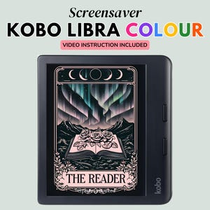 Kobo Libra Colour Wallpaper, Kobo Screensaver, Digital Download Screensavers, Lock Screen Designs for Kobo Clara Accessories