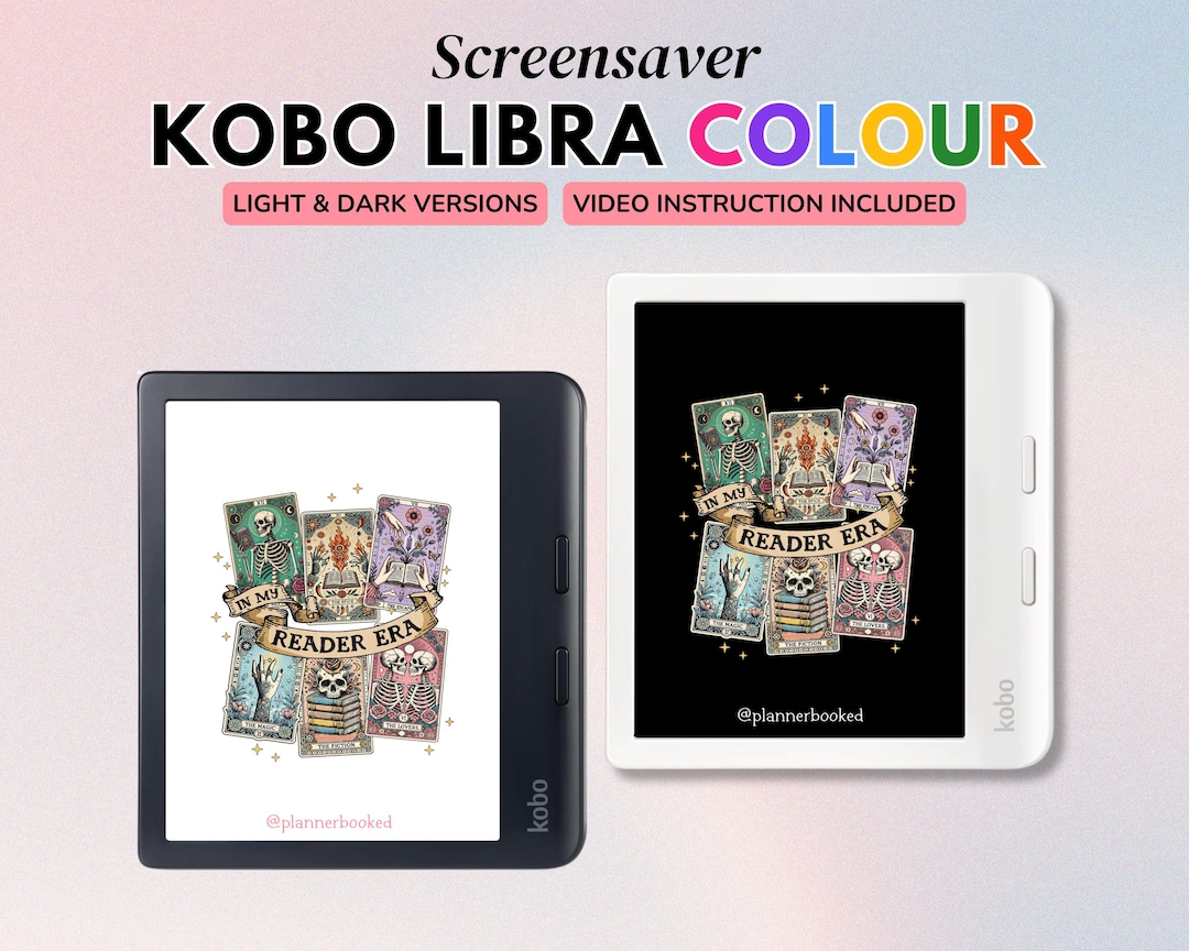 Kobo libra COLOUR セット(美品) Kobo Libra Colour Screensaver, Kobo Lock Screen Tarot Card, Witchy