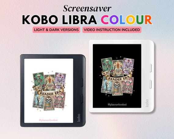 Kobo Libra Colour Screensaver, Kobo Lock Screen Tarot Card, Witchy