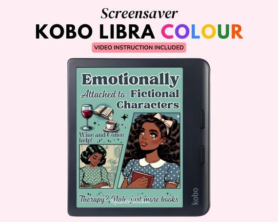Kobo Libra Colour Screensaver, Digital Download Lock Screen, Kobo