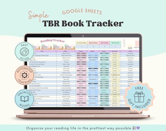 Google Sheets TBR Book Tracker – Aesthetic Reading Spreadsheet for Book Lovers