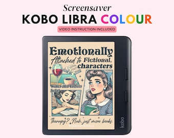 Kobo Libra Colour, Kobo Kindle Screensaver, Kobo Kindle Lock