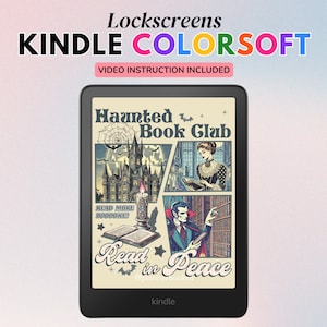 Kindle Colorsoft låsskärm, Kindle låsskärm, Kindle Paperwhite, Kindle skärmsläckare, Kindle-bakgrundsbild Kindle-estetik i min Kindle-era